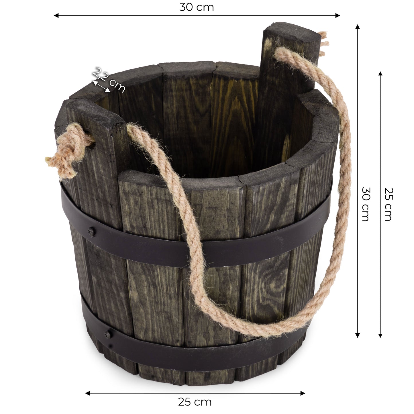 DONICZKA DREWNIANA WIADERKO CEBRZYK