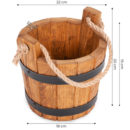 DONICZKA DREWNIANA WIADERKO CEBRZYK