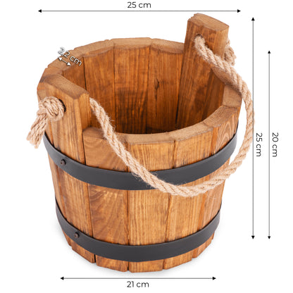 DONICZKA DREWNIANA WIADERKO CEBRZYK