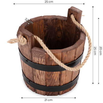 DONICZKA DREWNIANA WIADERKO CEBRZYK