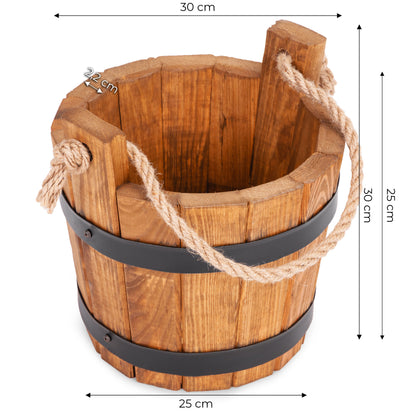 DONICZKA DREWNIANA WIADERKO CEBRZYK